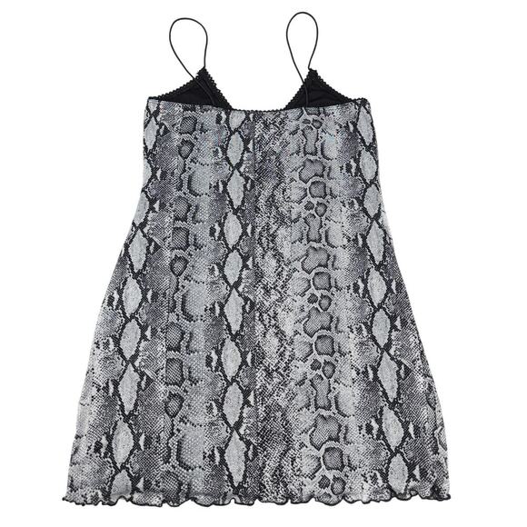 NWT GARAGE Leopard Print Mesh Dress Sz Medium - Picture 4 of 5